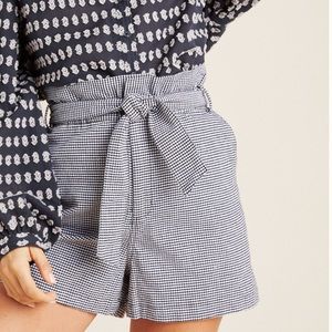 Anthropologie size small paper bag gingham shorts